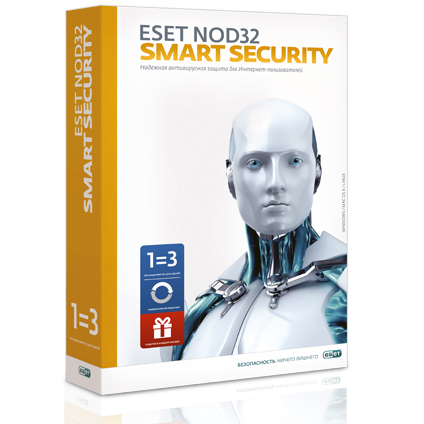 ESET NOD32 Smart Security+ Bonus + расширенный функционал -универсальная лицензия на 1 год на 3ПК ил